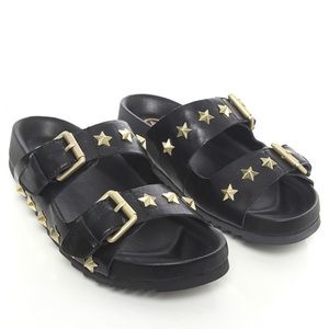 ASH star studded leather slide sandals